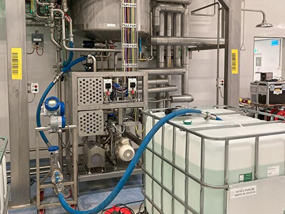 Inliteren productietank