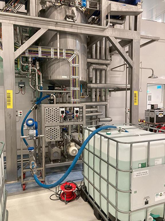 Inliteren productietank